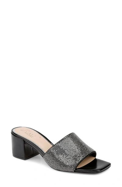 Jewel Badgley Mischka Harlyn Slide Sandal In Black