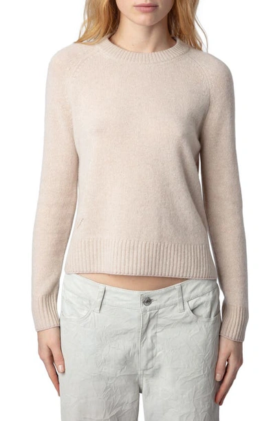 Zadig & Voltaire Sourcy Cashmere Crewneck Sweater In Scout