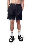 Magnlens Baran Cargo Walking Shorts In Black