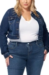Slink Jeans Crop Denim Jacket In Wilma