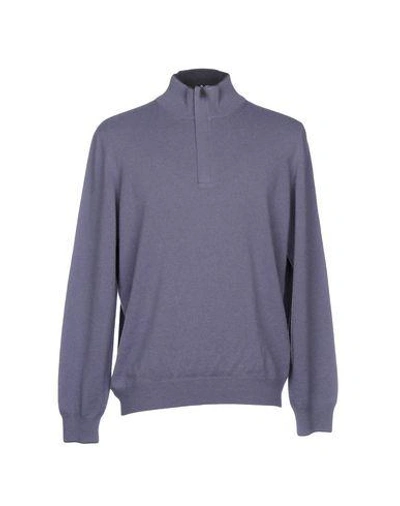Gran Sasso Sweater With Zip In Purple