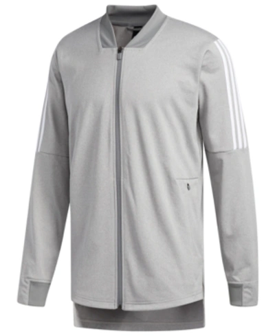 Adidas Originals Adidas Men's Sport Id Bomber Track Jacket In Grey
