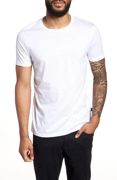 Hugo Boss Tessler Slim Fit Crewneck T-shirt In White