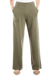 Max Studio Easy Wide Leg Pants In Sage-sage