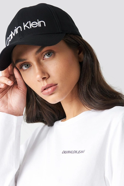 Calvin Klein Logo Embroidery Cap W - Black | ModeSens