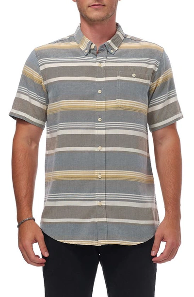 Ezekiel Trinidad Short Sleeve Shirt In Linen Multi