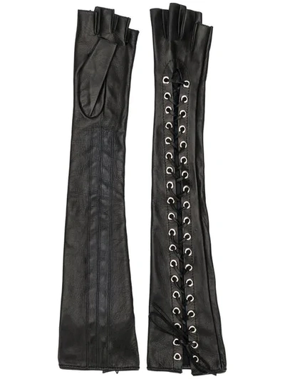 Manokhi Long Lace In Black