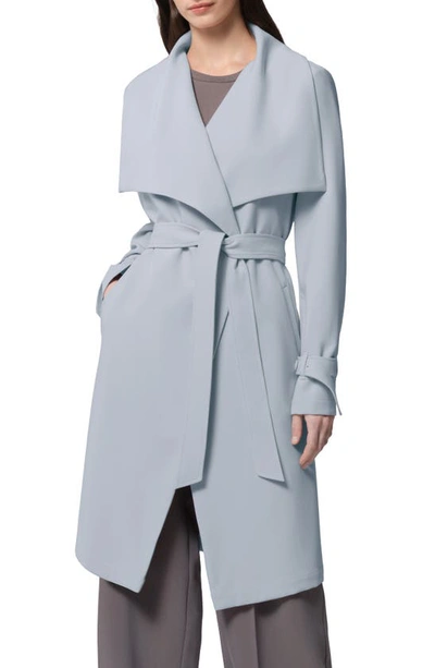 Soia & Kyo Essential Drapey Trench Coat In Breeze