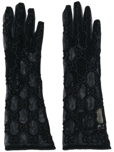 Gucci Gg Tulle Gloves