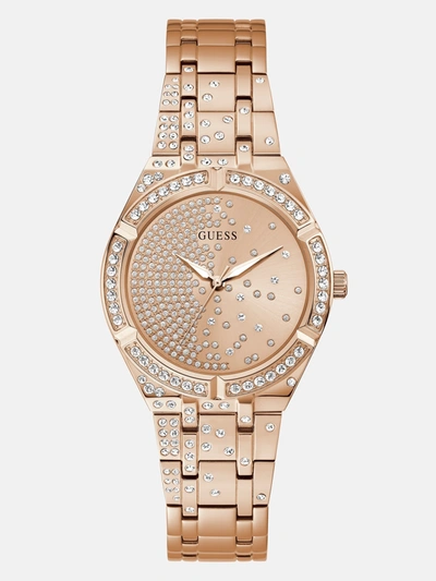 Guess Factory Rose Gold-tone Analog Watch In Multi
