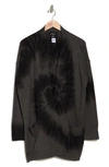 Electric & Rose Griffith Tie Dye Long Cardigan In Onyx
