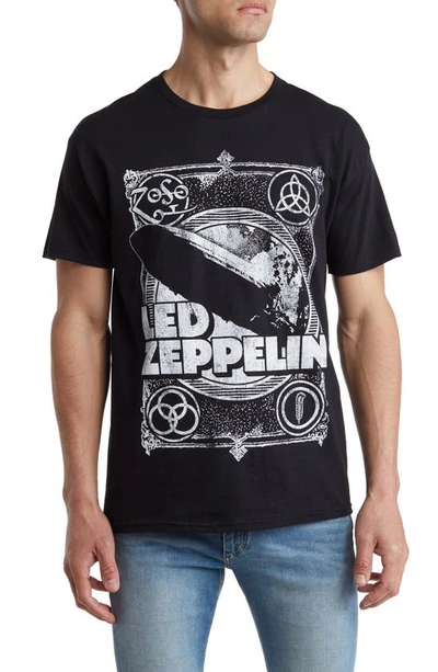 Philcos Led Zeppelin Blimp Cotton Graphic T-shirt In Black