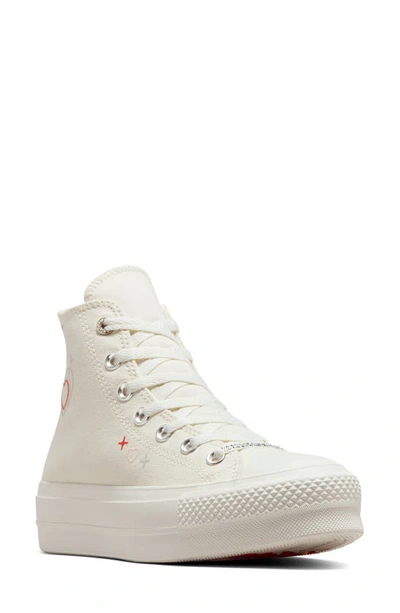 Converse Women's Bemy2k Chuck Taylor All Star Lift Trainers In Egret Fever Dream