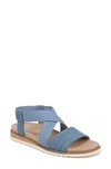 Dr. Scholl's Islander Sandal In Blue Denim Fabric