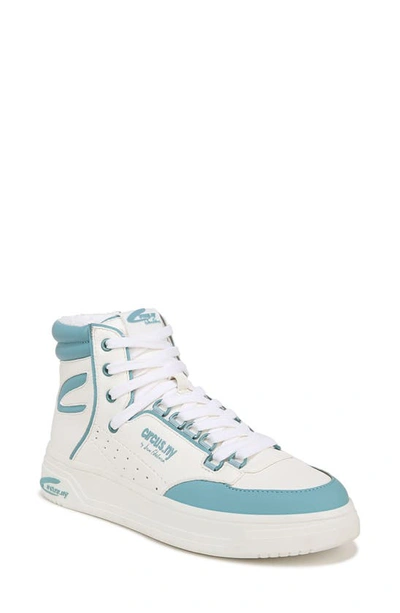 Circus Ny By Sam Edelman Irving High Top Platform Sneaker In Bright White,blue Crush