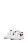 Nike Kids' Air Force 1 Low Easyon Sneaker In White/ Team Red