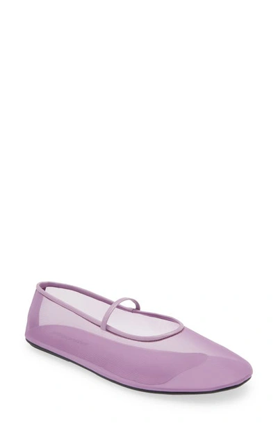 Jeffrey Campbell Mesh Mary Jane Flat In Lilac