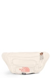 The North Face Jester Luxe Belt Bag In Gardenia White/ Coral Metallic