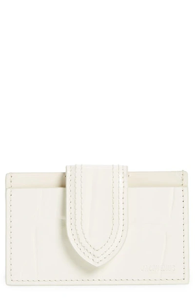 Jacquemus Le Porte Carte Bambino Card Case In Light Ivory 115