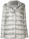 Herno Layered Puffer Jacket In Grey