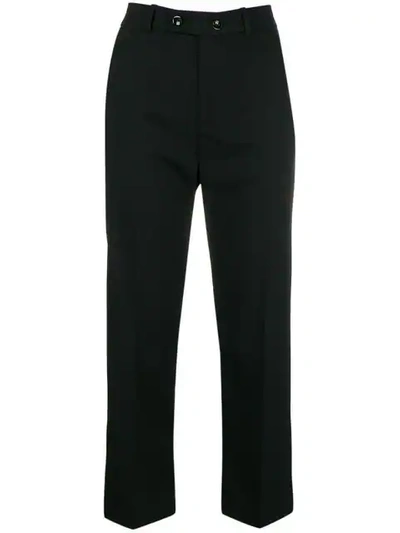 Pinko Oleandro Cropped Trousers In Black