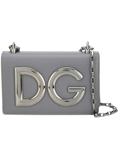 Dolce & Gabbana Dg Millennials Crossbody Bag In Grey