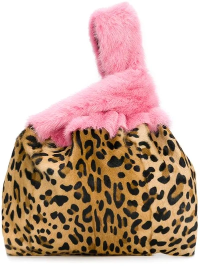 Simonetta Ravizza Furrissima Leopard Tote Bag - Pink