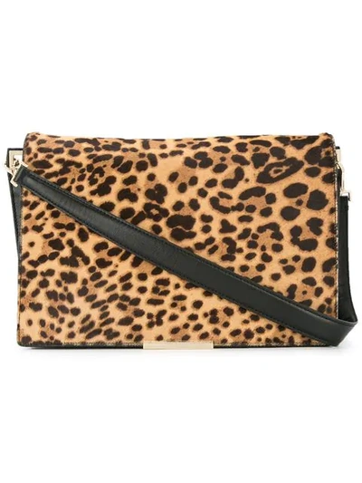 Tomasini Leopard Print Crossbody Bag In Brown