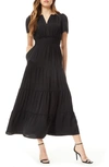 By Design Rio Tiered Maxi Dress In Black
