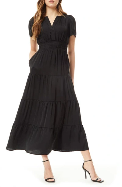 By Design Rio Tiered Maxi Dress In Black