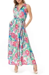 By Design Evangeline Maxi Dress In Brady B Pink Blue