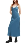 Allsaints Bryony Sleeveless Dress In Petrol Blue