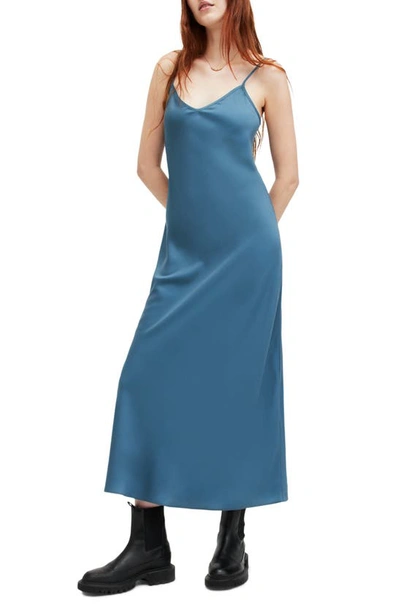 Allsaints Bryony Sleeveless Dress In Blue
