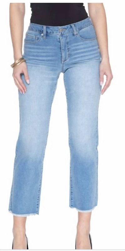 Blue Revival Quinn Mid Rise Straight Jeans In Maldives In Multi