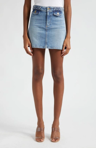 Ramy Brook Stafford Denim Miniskirt In Light Wash