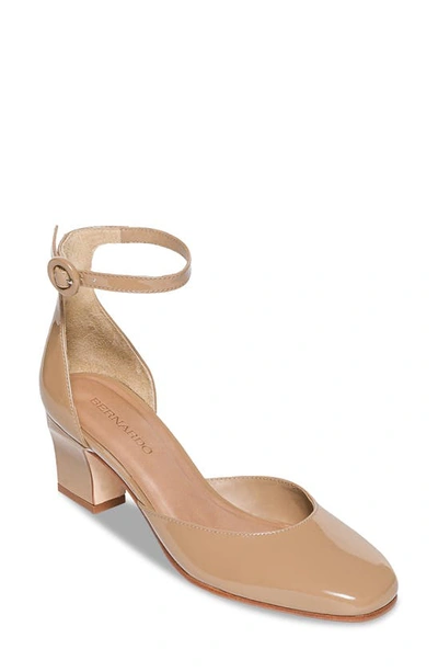 Bernardo Footwear Remy Block Heel Pump In Sand