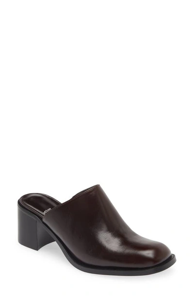 Jeffrey Campbell Walkin Mule In Dark Brown