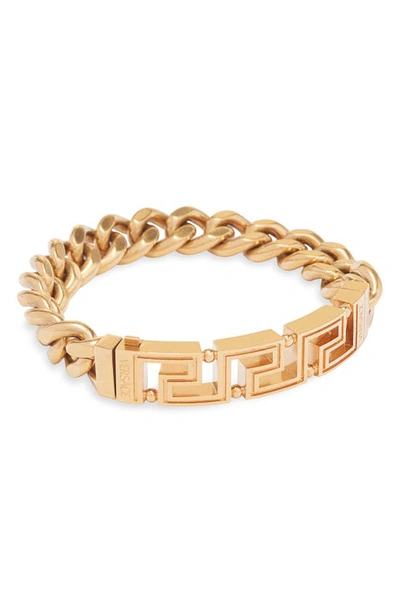 Versace Greca Chain Bracelet In  Gold