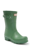 Hunter Original Short Waterproof Rain Boot In Fell Green