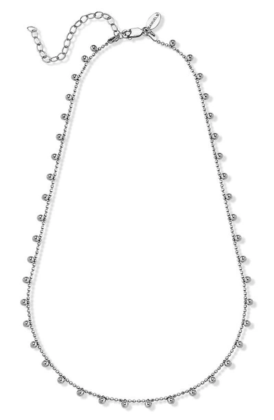 Samuel B. Sterling Silver Satellite Station Ball Chain Necklace