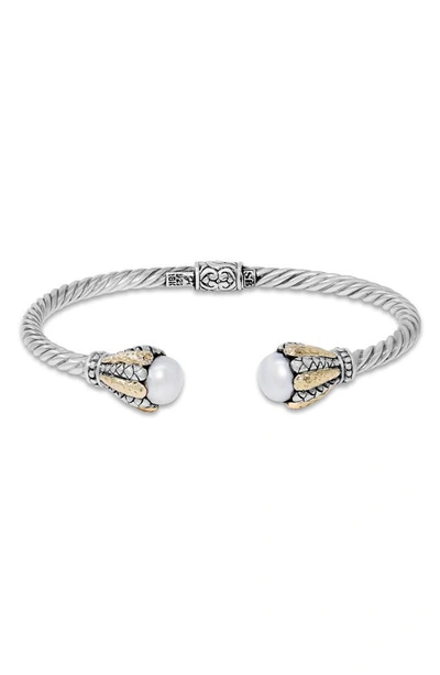 Samuel B. Twisted Cable Bracelet In White