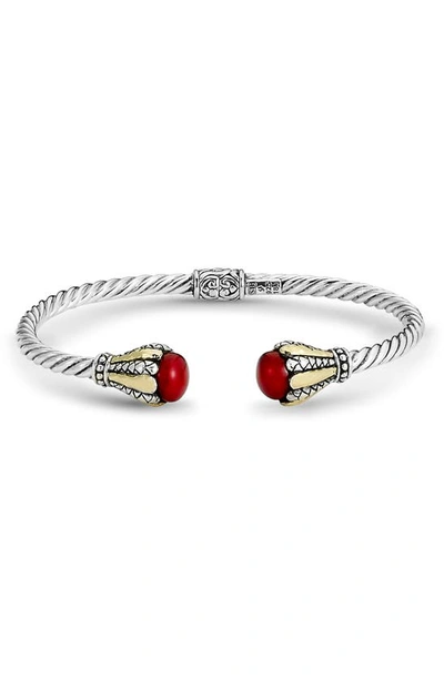 Samuel B. Twisted Cable Bracelet In Red