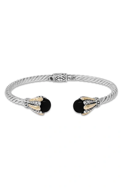 Samuel B. Twisted Cable Bracelet In Black