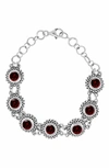 Samuel B. Round Stone Station Bracelet In Red