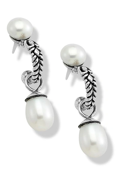 Samuel B. Freshwater Pearl Drop Earrings In White