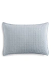 Calvin Klein Essential Washed Jacquard Pillow Sham In Light Blue