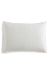 Calvin Klein Essential Washed Jacquard Pillow Sham In Off White