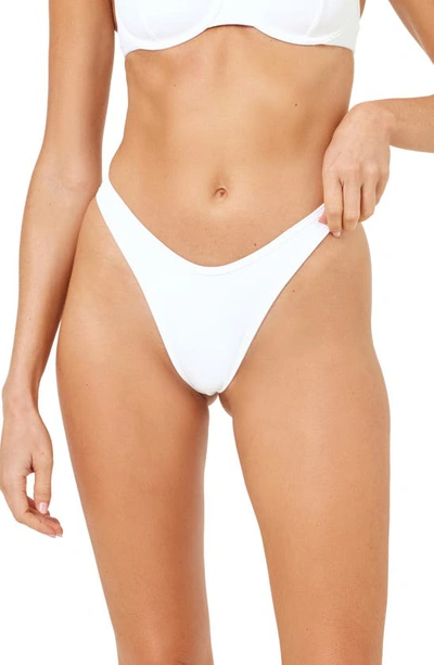 L*space Dominic Bitsy Bikini Bottoms In White