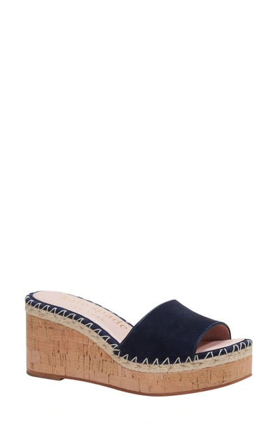 Kate Spade Cosette Espadrille Wedge Sandal In Capitan Navy