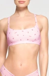 Skims Fits Everybody Assorted 2-pack Scoop Bralettes In Pink Cherry Print
